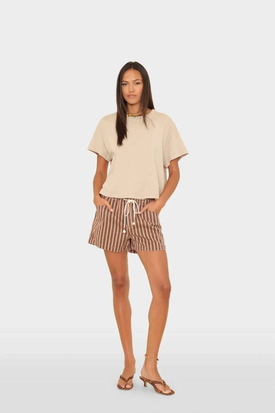 NEW XIRENA tucker pull on shorts in canyon rose
